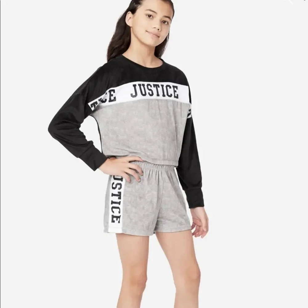 📌 🆕 Justice • Fleece • Shorts & Pants Pajama Set